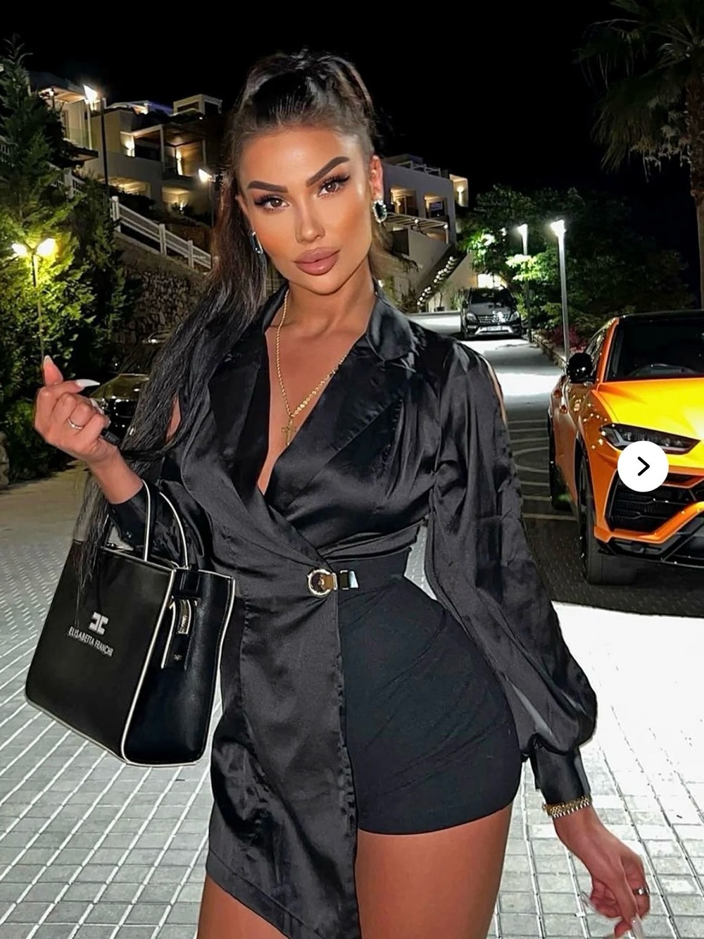 Fashion Nova I’m In Charge Blazer Romper – Black – Size S